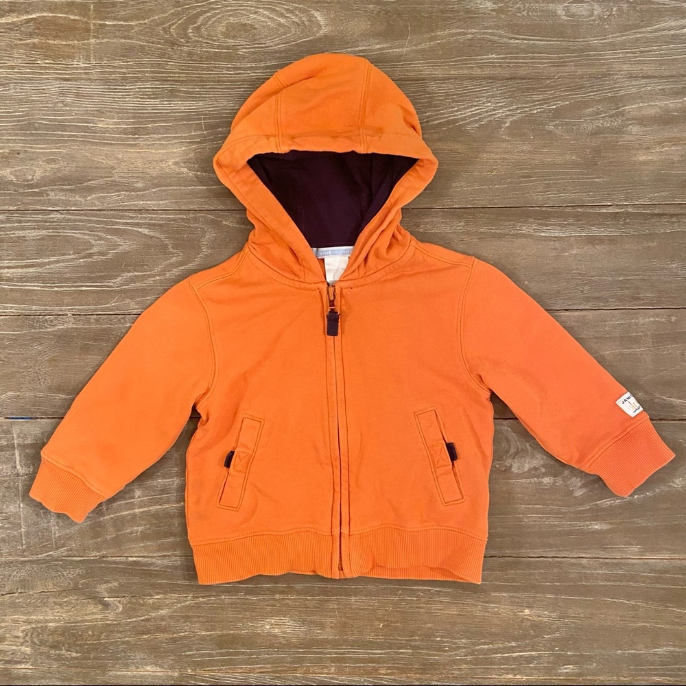 Janie and Jack Hoodie with Zipper - 6-12mo